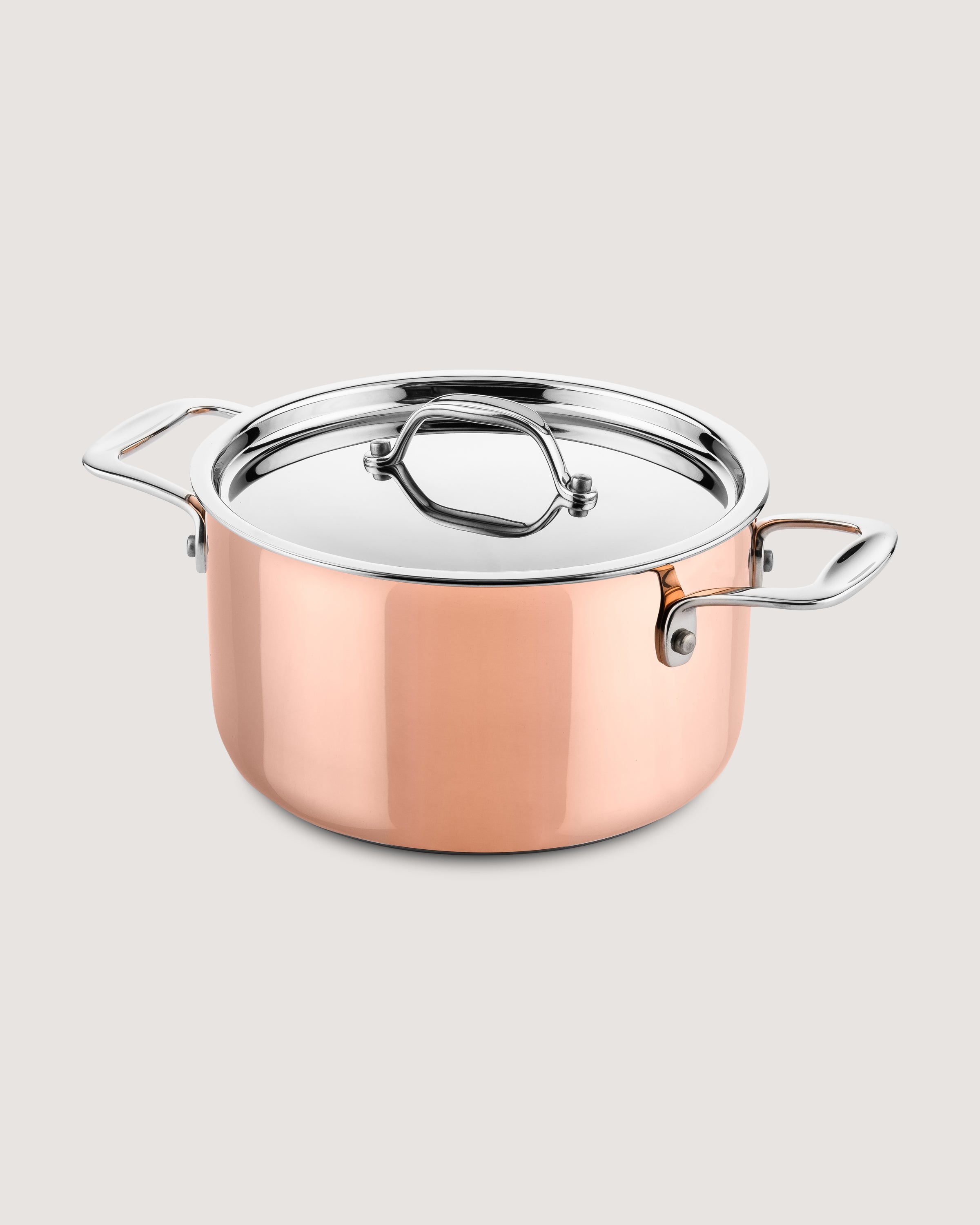 Hoge kookpan koper Ø20cm