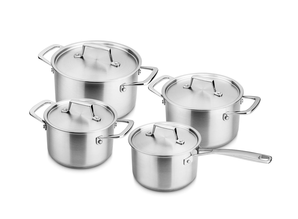 1-ply Recycled Stainless Steel Cookware Set 4-piece