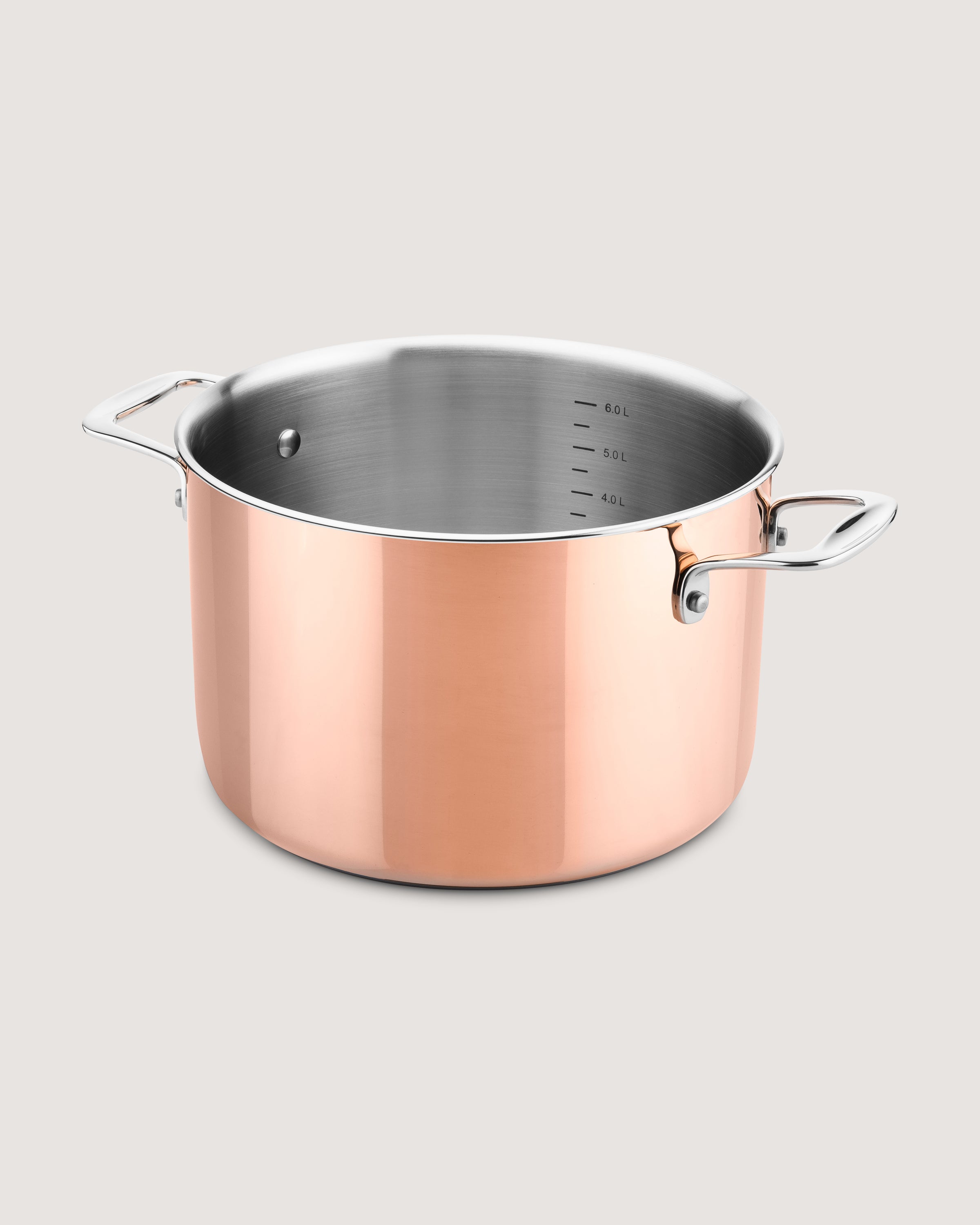 Koperen pannenset 5-delig