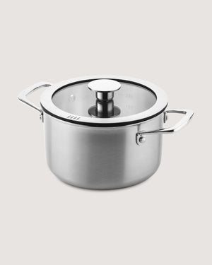 Hoge kookpan 3-laags Ø18cm voor kookplaatafzuiging