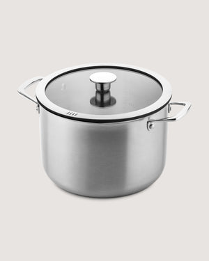 Hoge kookpan 3-laags Ø24cm voor kookplaat afzuiging