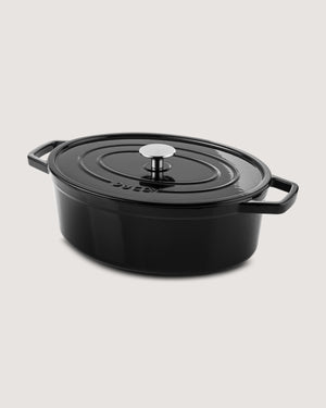 Gietijzeren pan ovaal Ø31cm