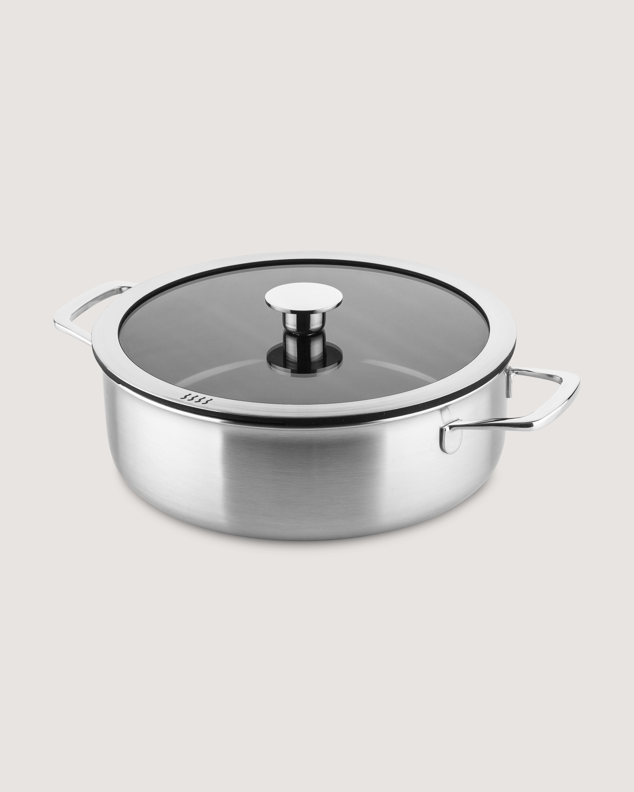 Braadpan 3-laags met keramische anti-aanbaklaag Ø26cm voor kookplaatafzuiging