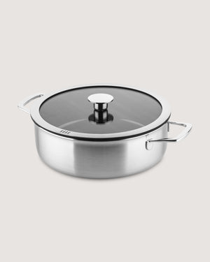 Braadpan 3-laags met keramische anti-aanbaklaag Ø26cm voor kookplaatafzuiging