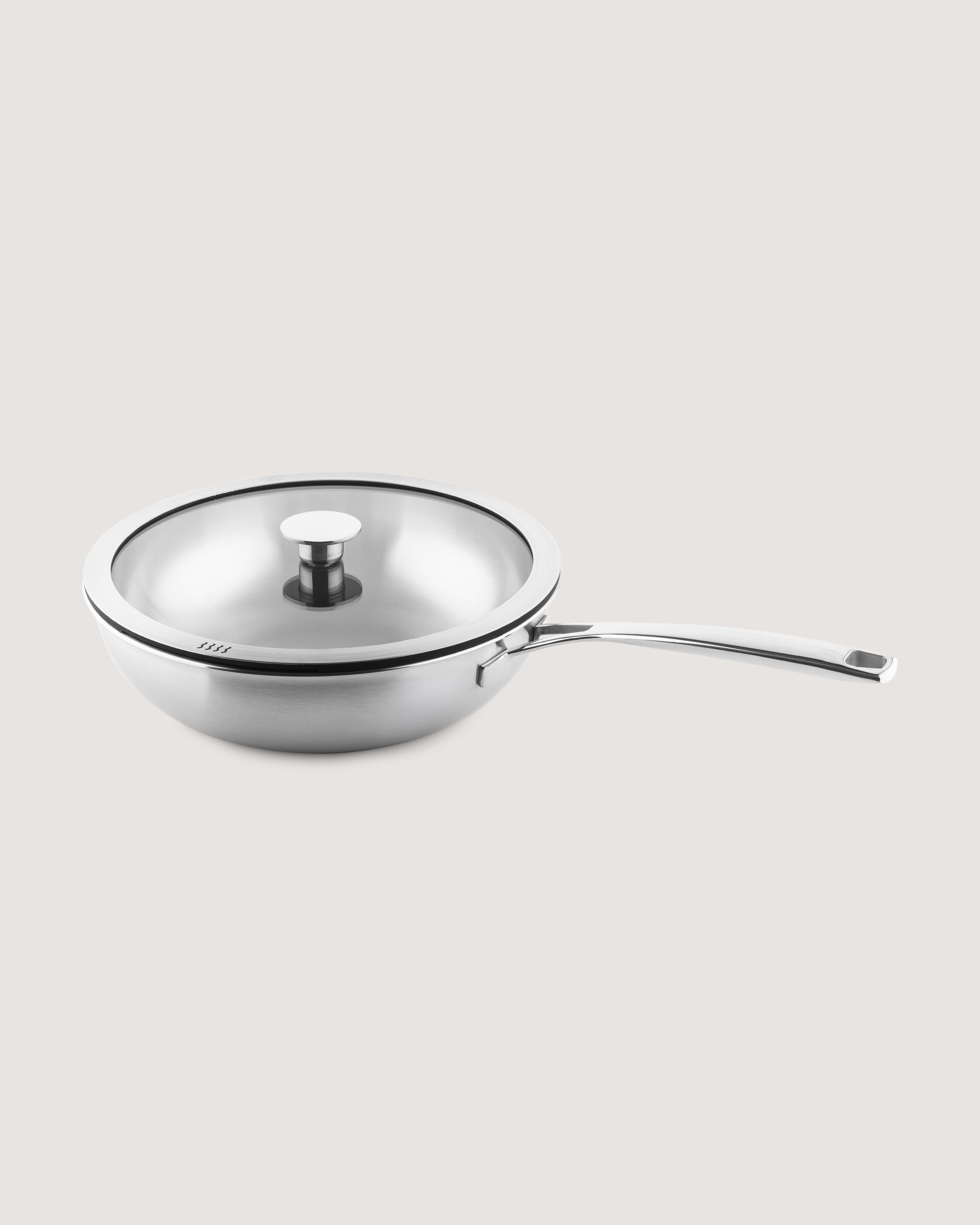RVS Wok 3-laags Ø28cm