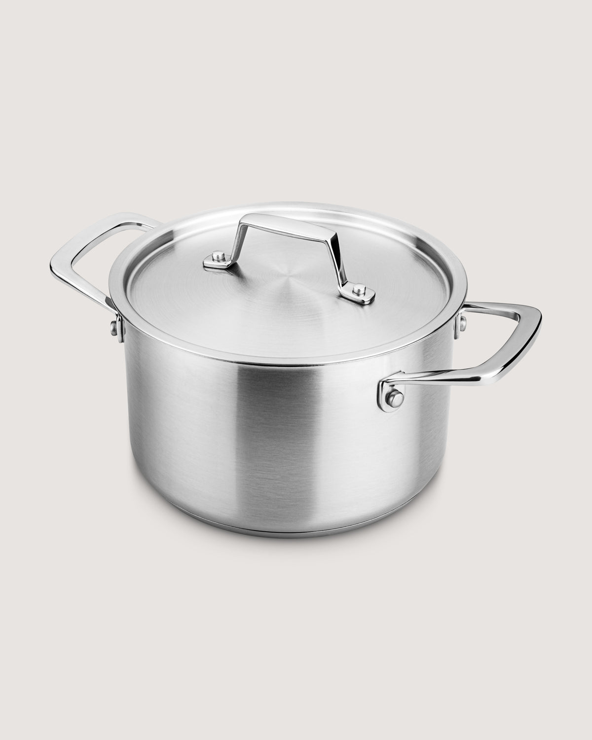 Deep casserole 1-ply recycled stainless steel Ø18 cm
