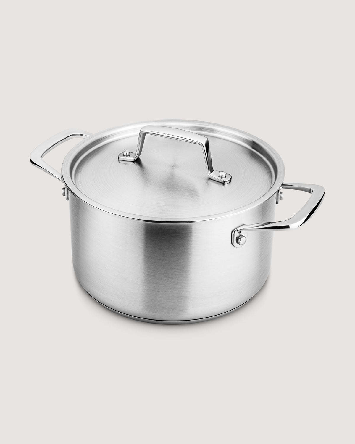 Deep casserole 1-ply recycled stainless steel Ø20 cm